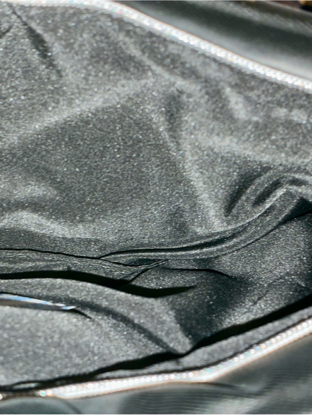 Ultra lux Dior Metal Embossed Rare Ultra Soft velvety black M-L Trousseau Bag - Picture 12 of 17